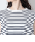 ボーダー タック カットソーワンピース