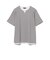 鹿の子 キーネック フェイクレイヤード Tシャツ（接触冷感）