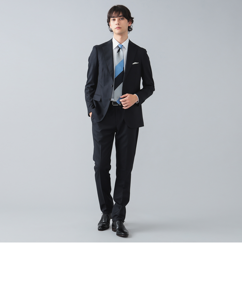 ハイグレード ネイビー ソリッド 3ピーススーツ24FW（S～XXL・セット