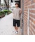 リップル フェイクレイヤード Tシャツ（接触冷感）