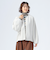 ノーカラー コクーン ブルゾン