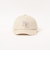 フリンジ ロゴ刺繍 キャップ