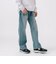 ルーズ ストレート デニム パンツ