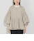 ノーカラー バルーン ブルゾン