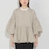 ノーカラー バルーン ブルゾン