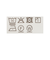 レタードワッペン ジップ パーカー