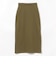 フロントボタン 裏毛 タイトスカート