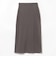 フロントボタン 裏毛 タイトスカート