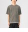 フェイクスウェード レイヤード ショートスリーブ Tシャツ