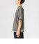 フェイクスウェード レイヤード ショートスリーブ Tシャツ