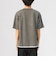 フェイクスウェード レイヤード ショートスリーブ Tシャツ