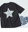 ハート スター バックプリント Tシャツ