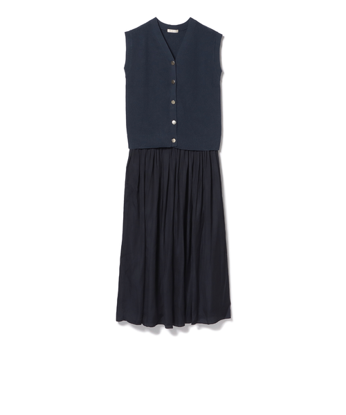 ニットベスト × ギャザースカート（セットアイテム）｜ビームス