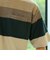 クレープ ボーダー ポケット Tシャツ