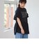異素材 刺繍 ロゴ Tシャツ