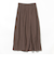 フロッキードット サテン スカート