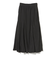 フロッキードット サテン スカート