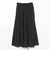 フロッキードット サテン スカート