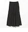 フロッキードット サテン スカート