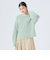 配色 シャギー ニット