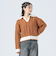 襟付き ライン ケーブル ニット