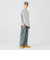 GMS プリント ワイド デニム パンツ