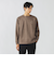 サークル刺繍 フェイクスエード ロングスリーブ Tシャツ
