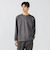 フェイク スウェード ミックス フォント カットソー