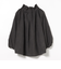 襟 フリル ギャザー ブラウス