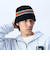 カラーライン ニット バケットハット