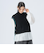 ライン ニット ベスト × ロング スリーブ ブラウス（セット アイテム）