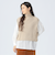 ライン ニット ベスト × ロング スリーブ ブラウス（セット アイテム）