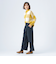 金ボタン アジャスト パンツ