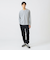 サカリバ フェイク レイヤード ヘンリーネック ロングスリーブ Tシャツ