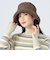 リバーシブル プードル ボア ハット