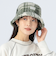 チェック ボア バケットハット