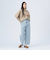 センター フリンジ デニム パンツ（S～M）