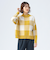 ジャカード チェック柄 ニット