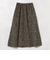レオパード フレアスカート