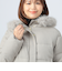 撥水 フェイクファー付き ショートダウン