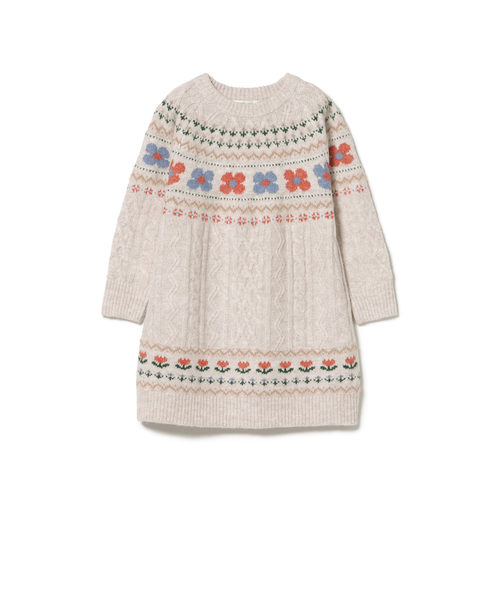 フラワー ケーブル ニット ワンピース 2025FW（90～140cm）｜ビームス