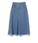 リメイク風 デニム フレア スカート
