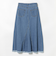 リメイク風 デニム フレア スカート