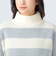 配色 ボーダー柄 ニット