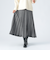 ジャカード フレア ロングスカート