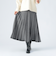 ジャカード フレア ロングスカート
