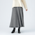ジャカード フレア ロングスカート