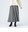 ジャカード フレア ロングスカート