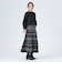 ジャカード フレア ロングスカート