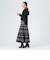 ジャカード フレア ロングスカート